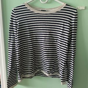 H&M blue and white striped sweater